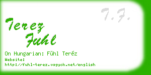 terez fuhl business card
